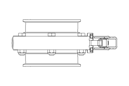 Butterfly valve B DN080 CVC MA E