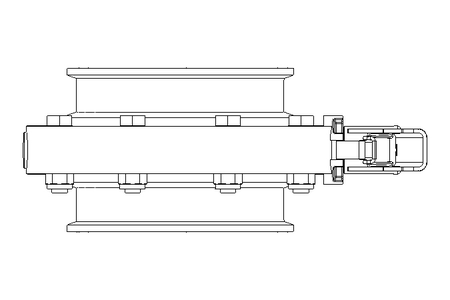 Butterfly valve B DN100 CVC MA E