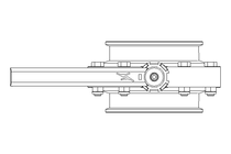 Butterfly valve B DN100 CVC MA E