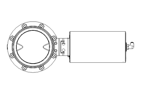 Butterfly valve B DN125 CVC NC E