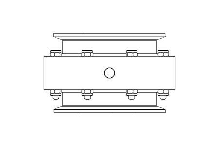 Válvula borboleta B DN150 CVC AA E