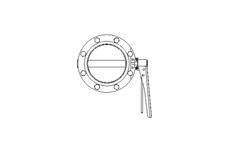 Butterfly valve B DN125 WVW MA E