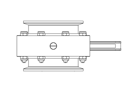 Scheibenventil B DN125 CVC MA E