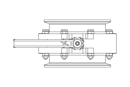 Butterfly valve B DN150 CVC MA E