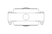 Butterfly valve B DN050 OVO NC E D5