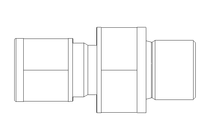 Conexão roscada de tubo 6 G1/4" Niro