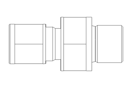 Conector roscado p/ tubos 6 G1/4" Niro