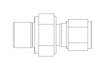 Rohrverschraubung 6 G1/4" Niro