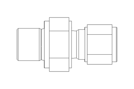 Pipe screw connector 6 G1/4"