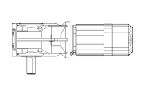 Gear motor 1.5kW 6.5 1/min