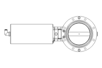 Butterfly valve B DN100 OVO NC E D2