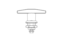 Drehriegel mit Knebelgriff