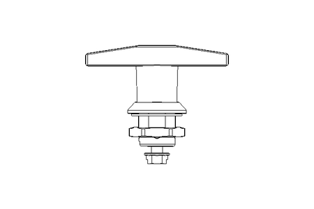 Drehriegel mit Knebelgriff