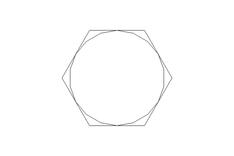 Hexagon screw M5x70 A2 70 ISO4014-KLF