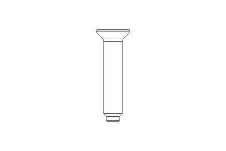 Countersunk head screw M6x30 A2 70