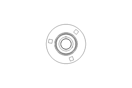 THREE HOLE FLANGE BEARING  UC 205 SS