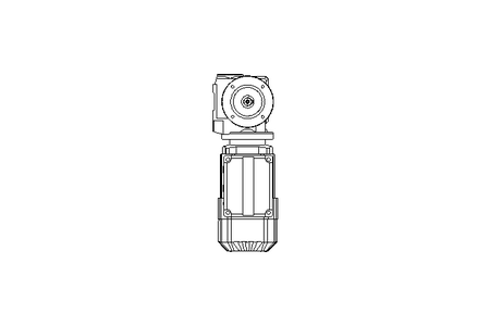 Worm gear motor 0.37kW 48 1/min