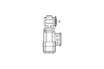 Worm gear motor 0.37kW 48 1/min