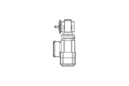 Worm gear motor 0.37kW 48 1/min