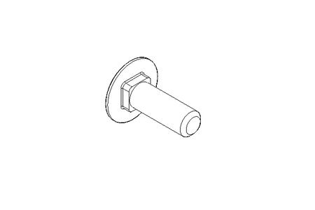 Vis à tête bombée M10x30 A2 DIN603