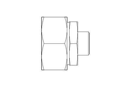 Reducing coupling L 35/10 St ISO8434