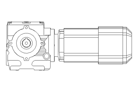 Schneckengetriebemotor 0,55kW 19 1/min