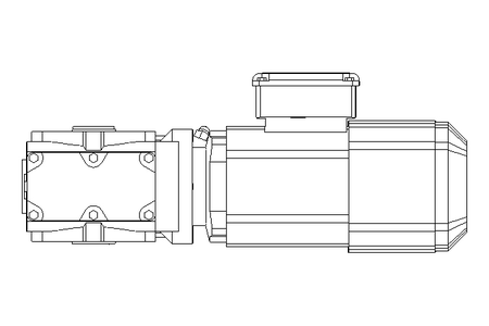 Schneckengetriebemotor 0,55kW 19 1/min