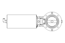 Válvula borboleta B DN065 OVO NC E D14