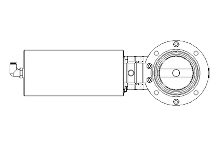 Valvola a farfalla B DN065 OVO NC E D14