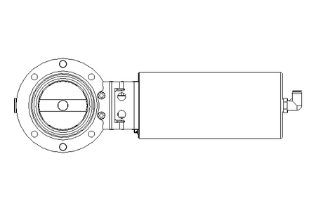 Valvola a farfalla B DN065 OVO NC E D14