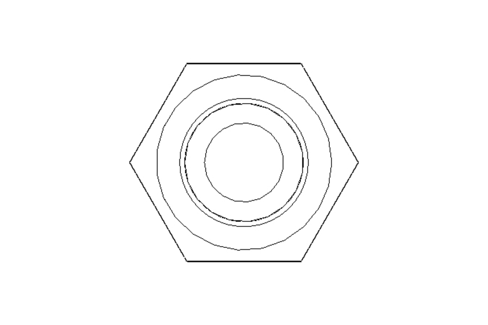 Hexagon screw M6x75 A2 70 ISO4014-KLF