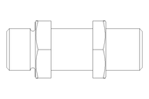 隔板螺栓紧固装置 L 10/10 Niro DIN2353