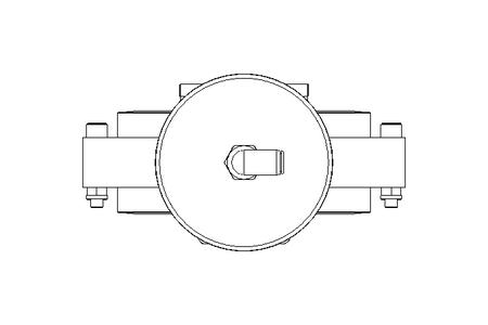 Дисковый клапан B DN100 OVO NC E D26