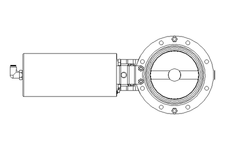 Дисковый клапан B DN100 OVO NC E D26