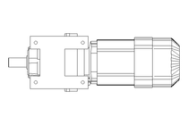 Motor redutor com engren. 0,37kW 38