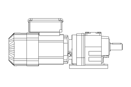 Motor redutor com engren. 0,37kW 38