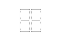 Adaptador intermedio L 42/42 St ISO8434