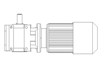 Worm gear motor 0.25kW 37 1/min