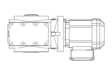 Worm gear motor 0.37kW 6.4 1/min