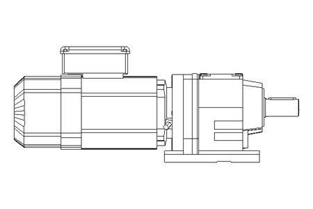 Motorreductor coaxial 0,55kW 37 1/min