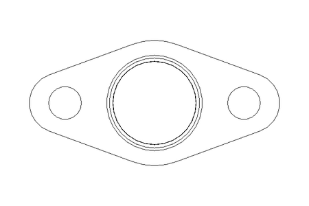 Mancal de flange gFL 14x21x42 Iglidur-G