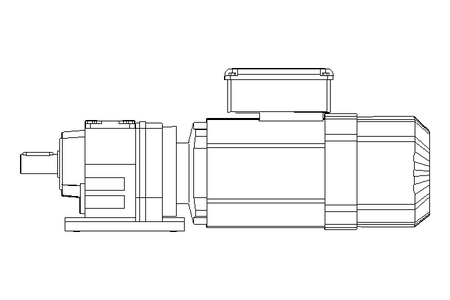 Stirnradgetriebemotor 0,55kW 48 1/min