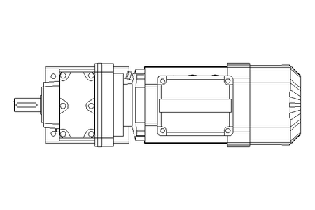 Stirnradgetriebemotor 0,55kW 48 1/min