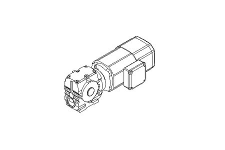 Worm gear motor 0.55kW 19 1/min