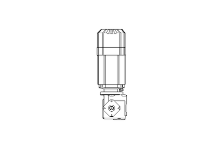 Worm gear motor 0.55kW 57 1/min