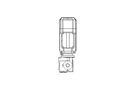 Worm gear motor 0.55kW 57 1/min