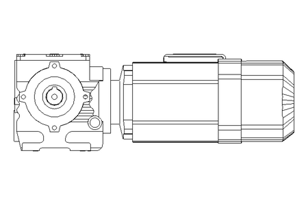 Schneckengetriebemotor 0,55kW 50 1/min