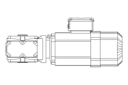 Schneckengetriebemotor 0,55kW 50 1/min