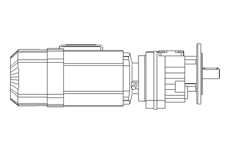 Motoréd. à entraînem.cyl. 0,55kW 50