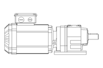 Motorreductor coaxial 0,55kW 48 1/min